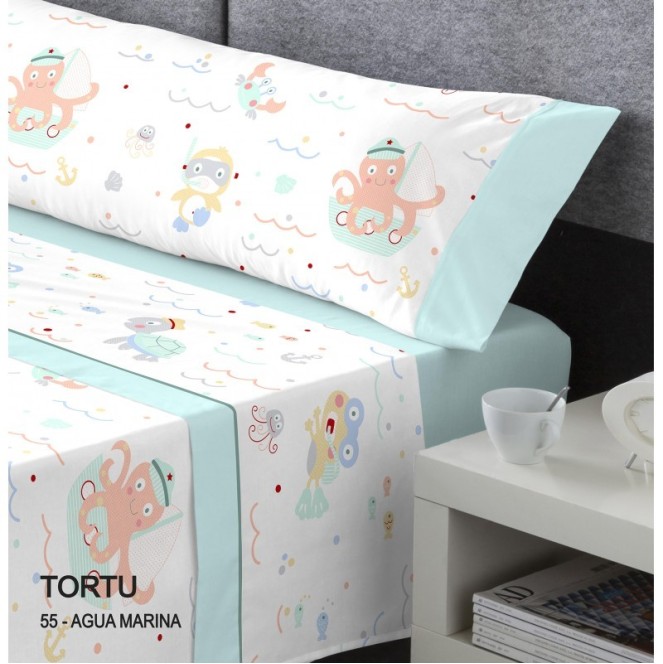 juego de sábanas Tortu para cama de 105 de catotex