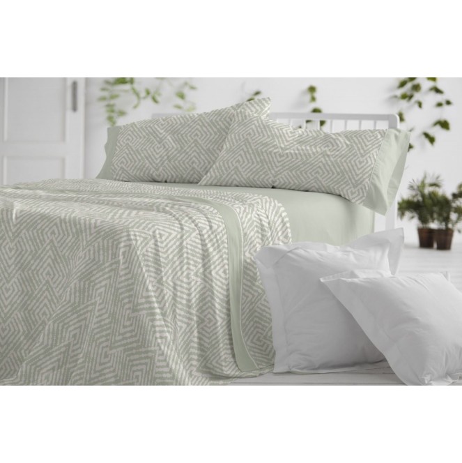 juego de sábanas  1528 para cama de 135 de burrito blanco