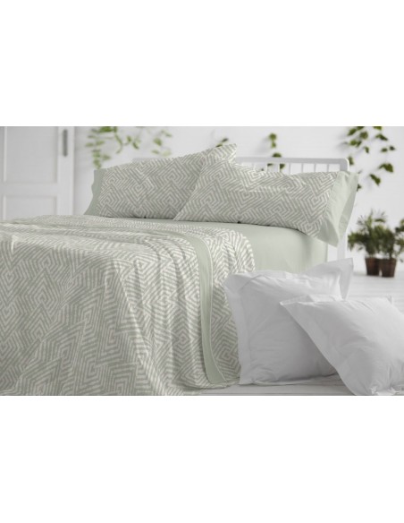 juego de sábanas  1528 para cama de 135 de burrito blanco