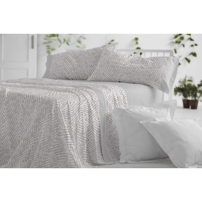 juego de sábanas  1528 para cama de 135 de burrito blanco