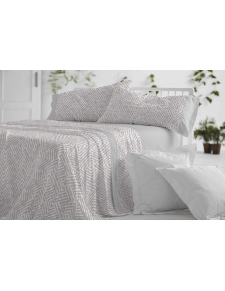 juego de sábanas  1528 para cama de 135 de burrito blanco
