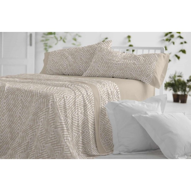 juego de sábanas  1528 para cama de 135 de burrito blanco
