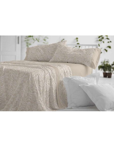 juego de sábanas  1528 para cama de 135 de burrito blanco