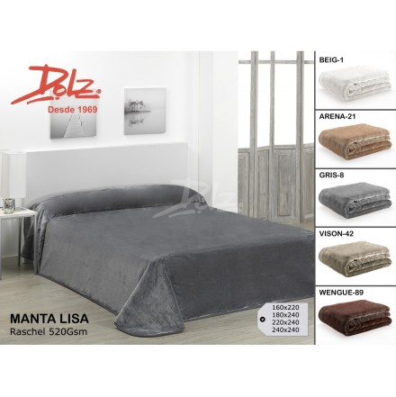 manta lisa para cama de 135 de dolz