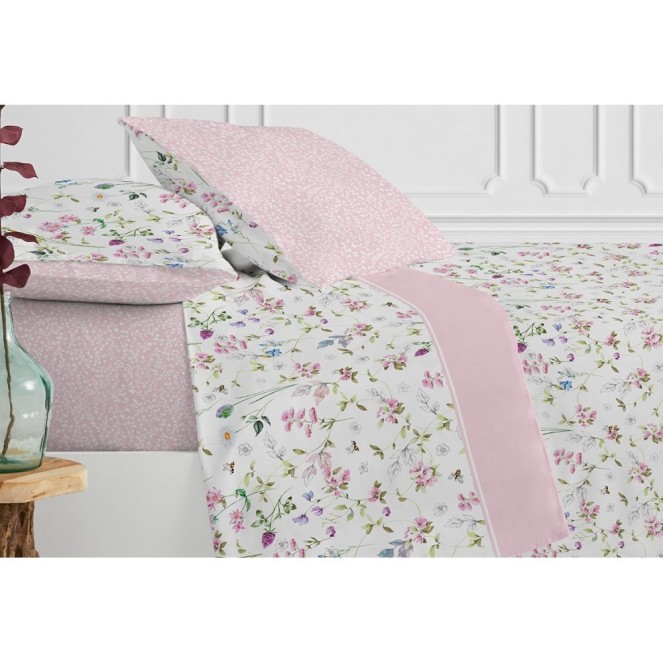 juego de sábanas bee happy 225 para cama de 180 de manterol