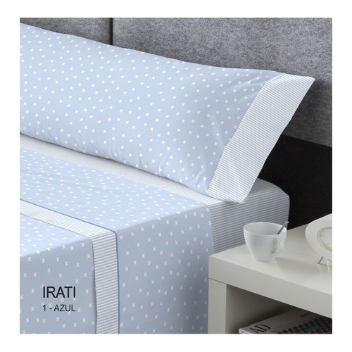 Juego de cama de franela IRATI para cama de 180 de Catotex TAMAÑO 180 COLOR  AZUL