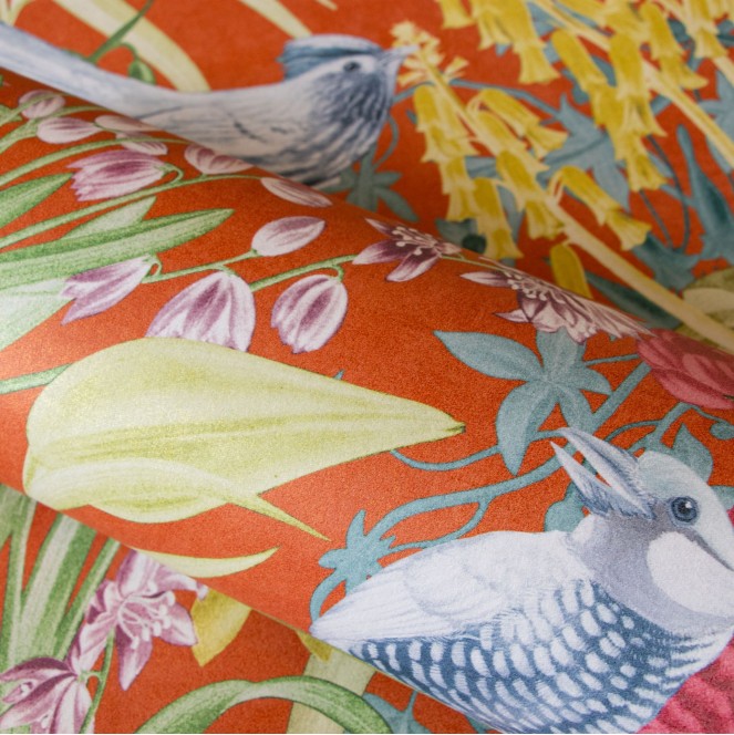 PAPEL PINTADO MANZANA ROJA MOOREA 26732 HOHENBERGER