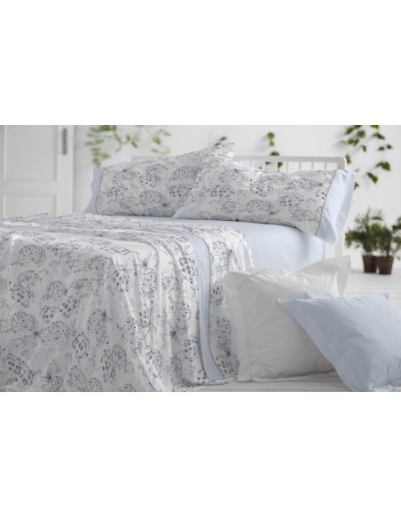 juego de sábanas S037 para cama  de 90 de Burrito Blanco