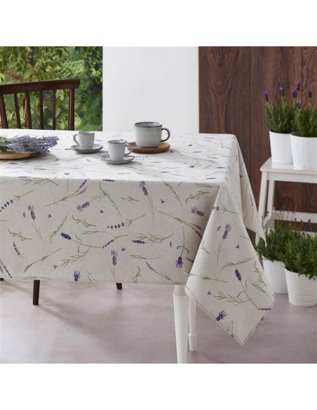 mantel antimanchas espliego 8286 de 150 x 250 de atenas