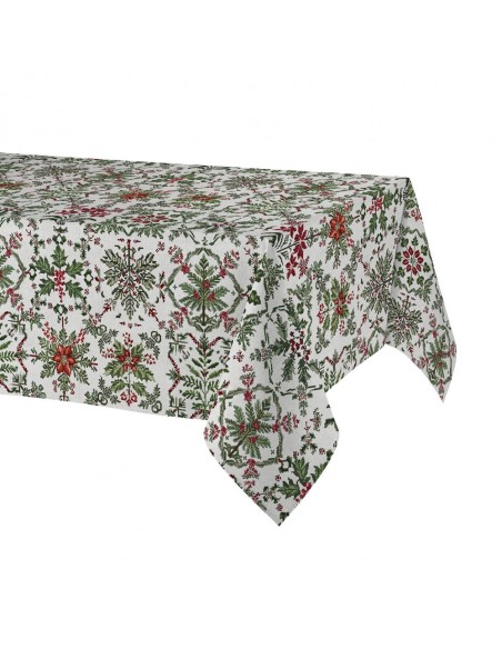 mantel navideño antimanchas Nieve 8277 de 150 x 200 de Atenas