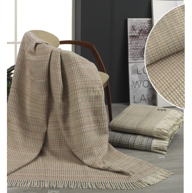plaid Miril de 150 x 200  de Mila rosa