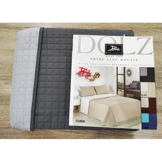 colcha bouti cubik  para cama de 105 de dolz