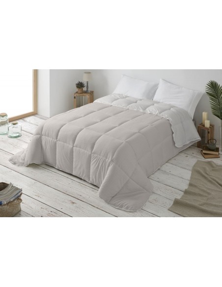 edredon reversible Edg266 para cama de 135 de burrito blanco