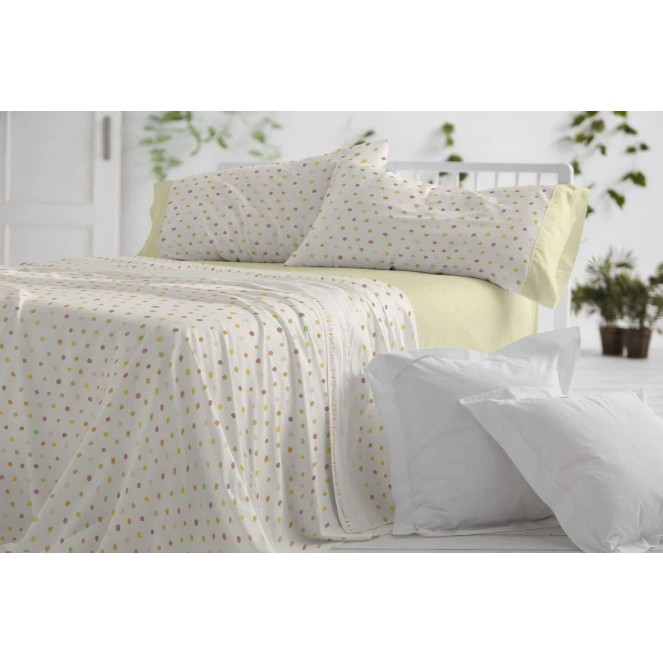 juego de sábanas 7182 para cama de 105 de burrito blanco