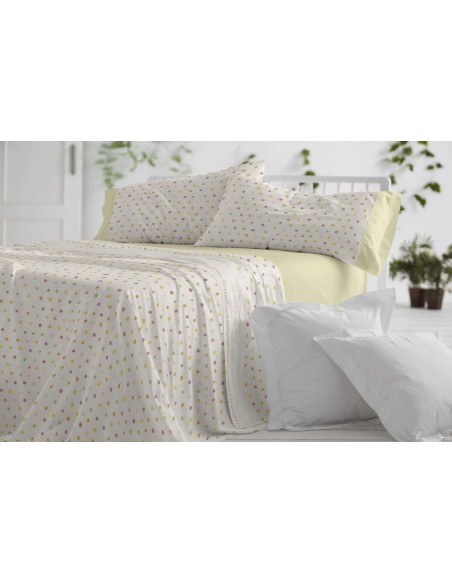 juego de sábanas 7182 para cama de 105 de burrito blanco