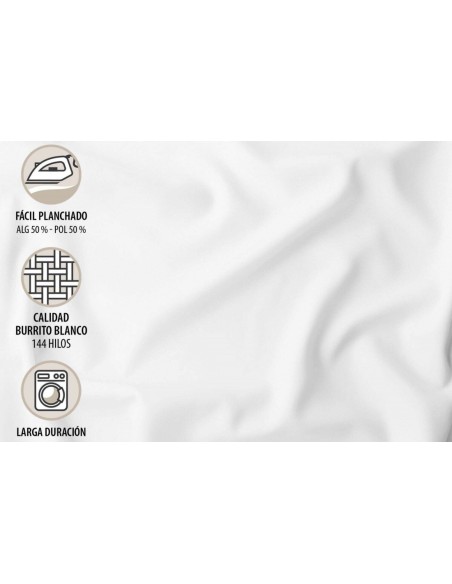 juego de sábanas 7182 para cama de 105 de burrito blanco