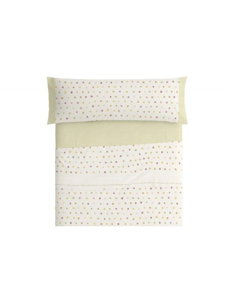 juego de sábanas 7182 para cama de 105 de burrito blanco