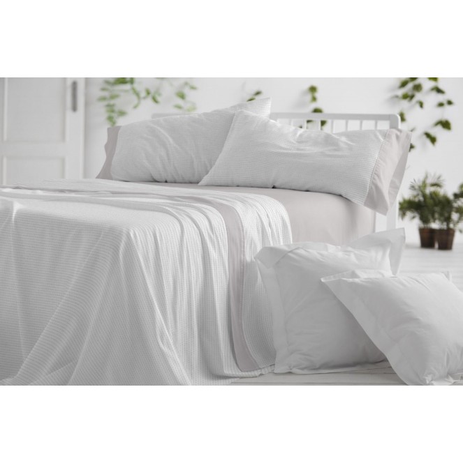 JUEGO DE SÁBANAS D1550 PARA CAMA DE 150 DE BURRRITO BLANCO