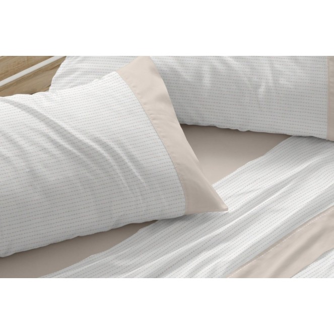 JUEGO DE SÁBANAS D1550 PARA CAMA DE 135 DE BURRRITO BLANCO