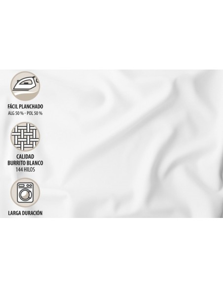 JUEGO DE SÁBANAS D1550 PARA CAMA DE 135 DE BURRRITO BLANCO