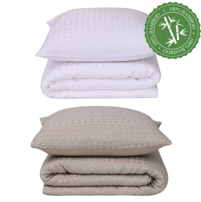 colcha waffle de wiss home para cama de 150