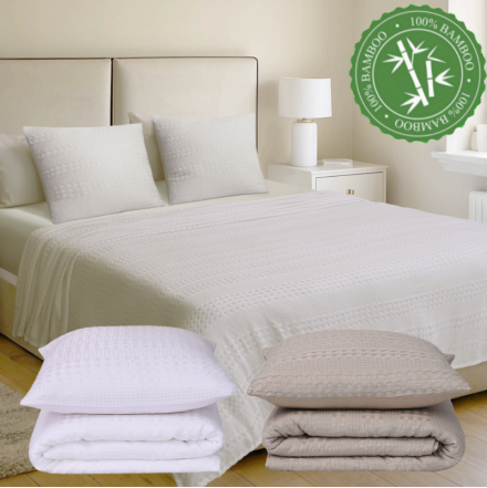 colcha waffle de wiss home para cama de 150