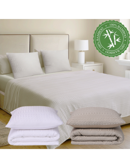colcha waffle de wiss home para cama de 150