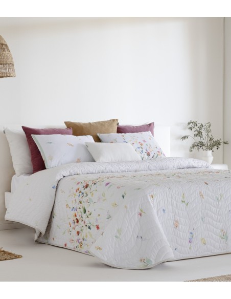 colcha estampada quito de sandeco para cama de 150