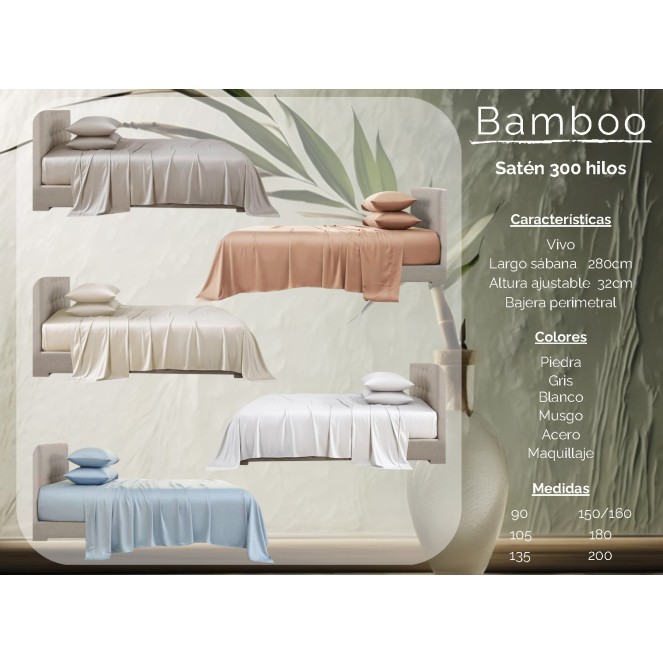 juego de cama Bamboo para cama de 180 de wiss