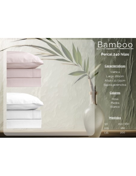 juego cama bamboo percal para cama de 135 de wiss