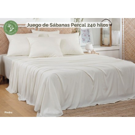 juego cama bamboo percal para cama de 150/160 de wiss