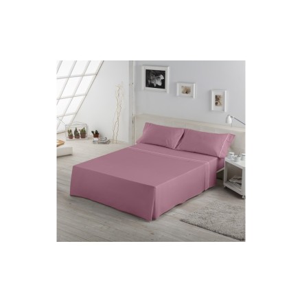 juego de cama liso biés para cama de 135  de estelia