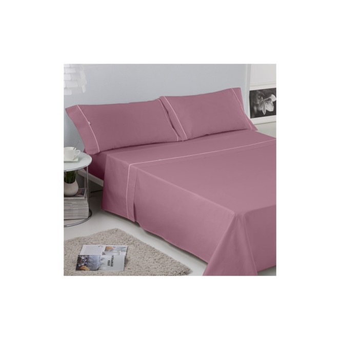 juego de cama liso biés para cama de 135  de estelia