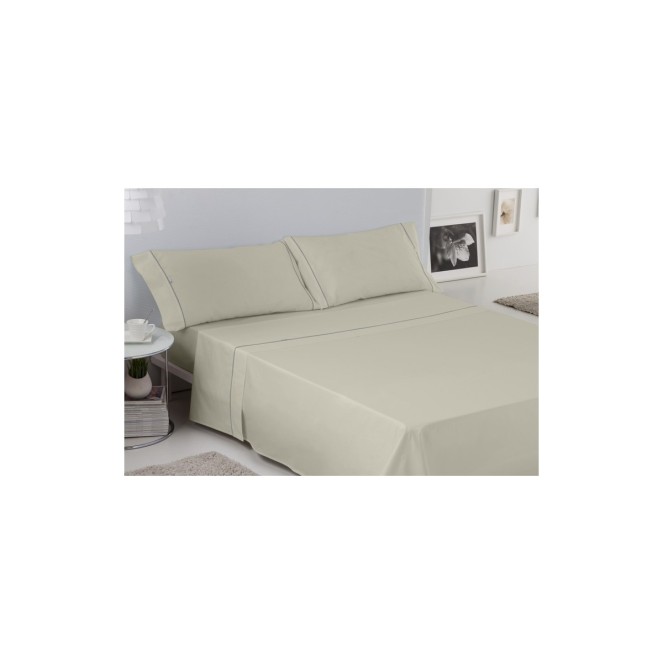 juego de cama liso biés para cama de 135  de estelia