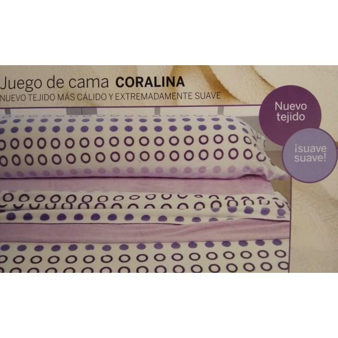 Juego de cama de coralina 915 para cam de 105 de Burrito Blanco