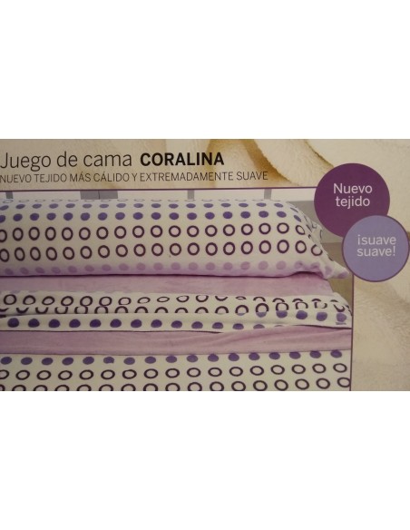 Juego de cama de coralina 915 para cam de 105 de Burrito Blanco
