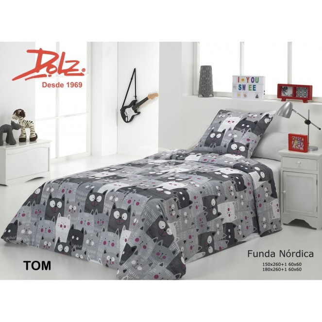 FUNDA NÓRDICA  TOM PARA CAMA DE 90 DE DOLZ