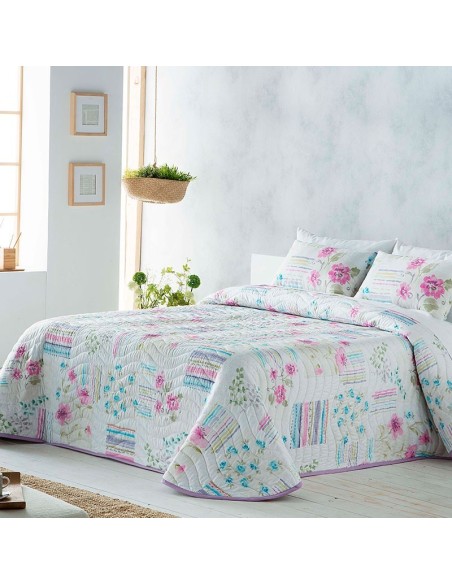colcha estampada dulce para cama de 135 de sandeco