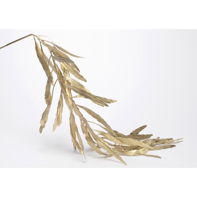 FLOR ARTIFICIAL RAMA DORADA