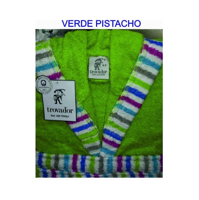 albornoz infantil tivoli de trovador de la talla 2/4 años