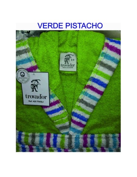 albornoz infantil tivoli de trovador de la talla 2/4 años