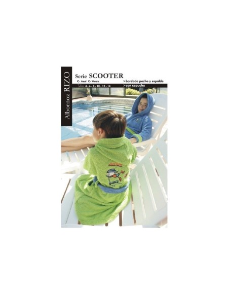 albornoz infantil scooter