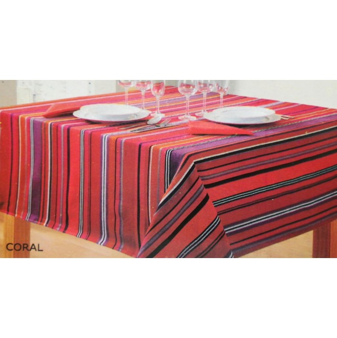 mantel coral de 150 x 200