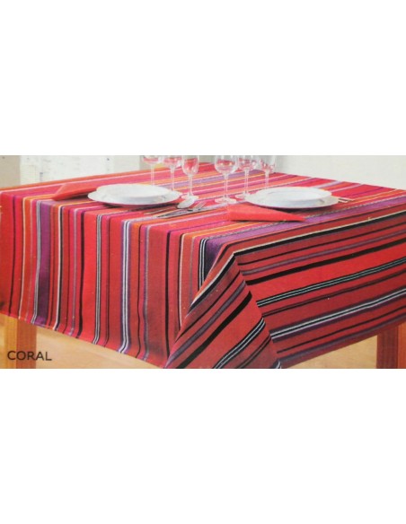 mantel coral de 150 x 200
