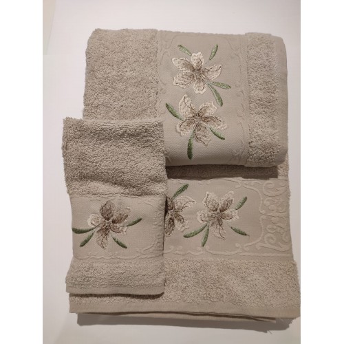 J.TOALLAS 3 PZS DES SJ /466 - BEIGE