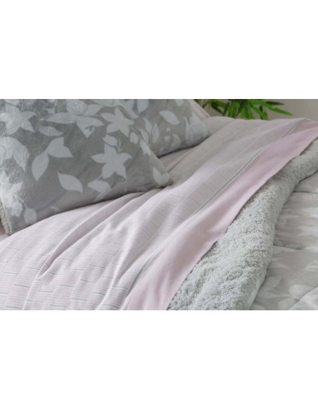 juego de cama de franela para cama de  105 de burrito blanco