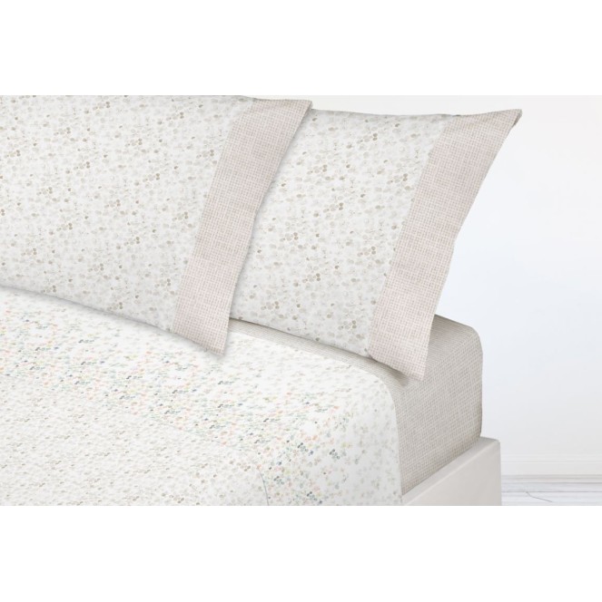 juego de sabanas de franela Luna 473 para cama de 150