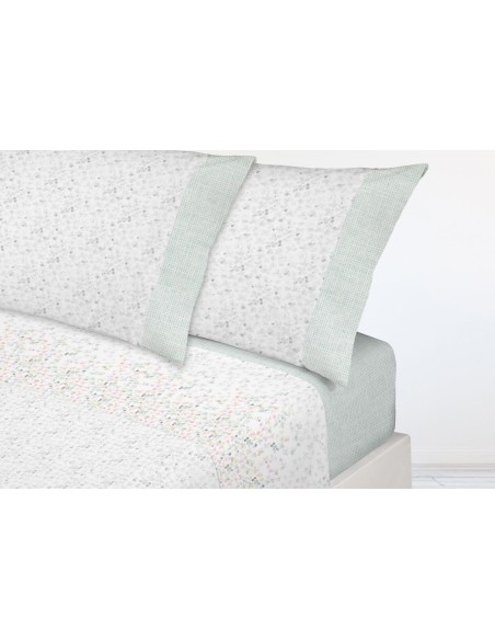 juego de sabanas de franela Luna 473 para cama de 150