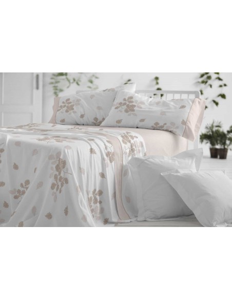 juego de  sábanas 616 de algodón para cama de  135 de burrito blanco