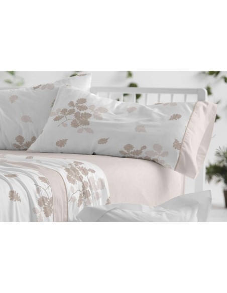 juego de  sábanas 616 de algodón para cama de  135 de burrito blanco